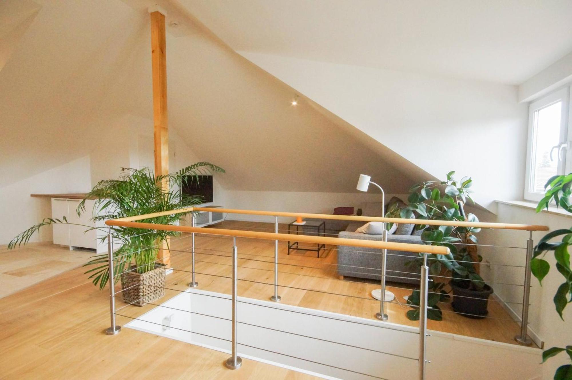 Modernes Und Helles Apartment Im Loft Stil Heidelberg Bagian luar foto