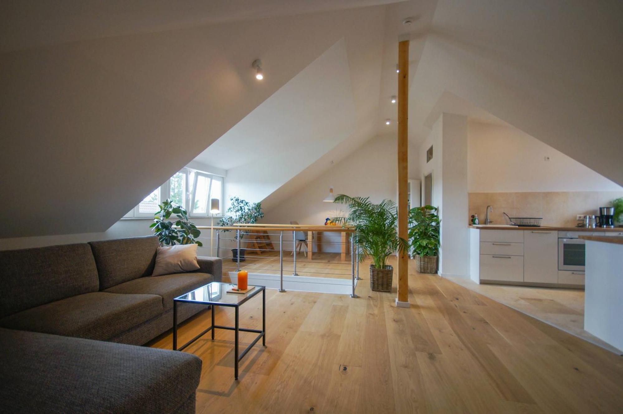 Modernes Und Helles Apartment Im Loft Stil Heidelberg Bagian luar foto