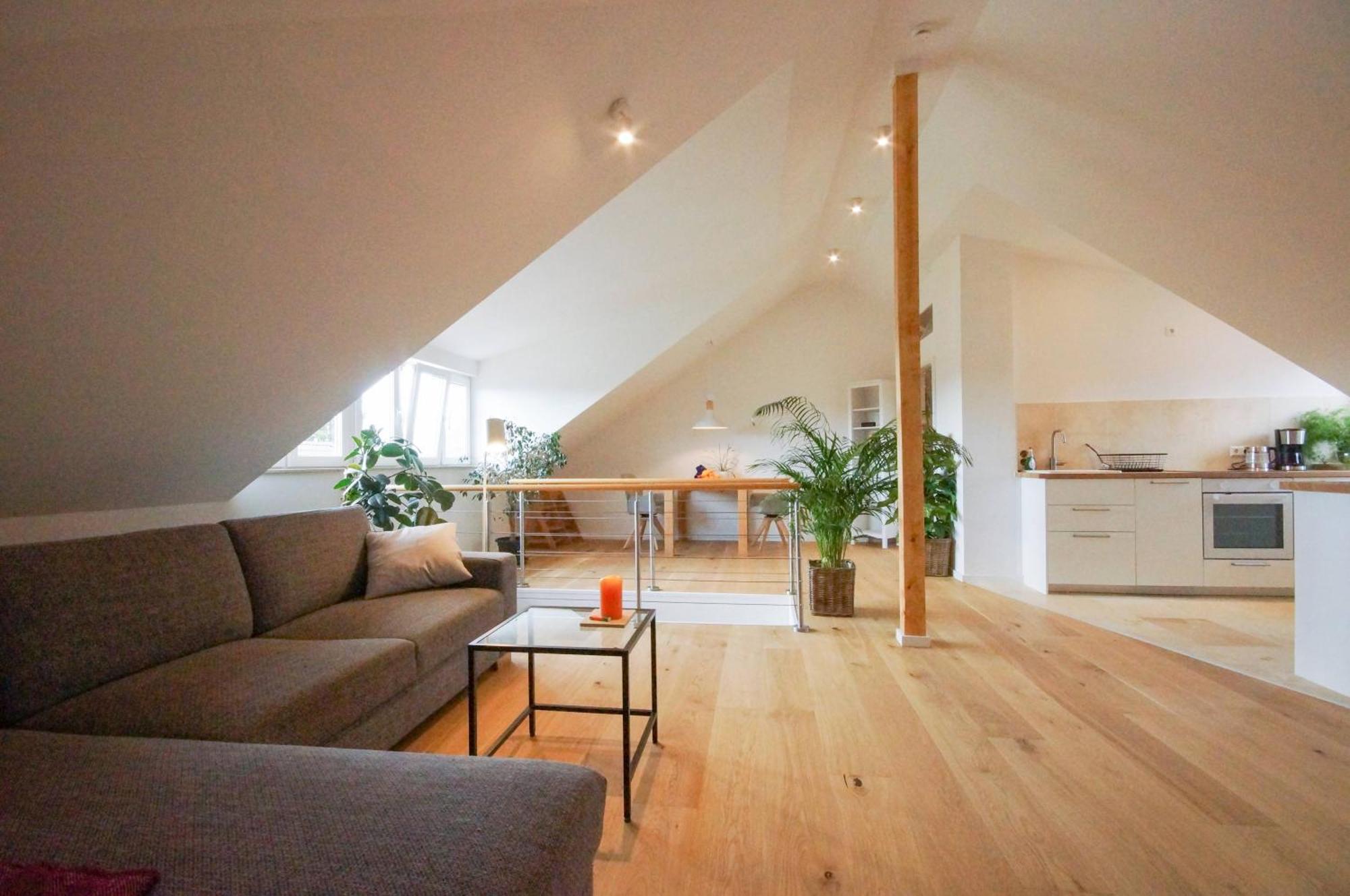 Modernes Und Helles Apartment Im Loft Stil Heidelberg Bagian luar foto